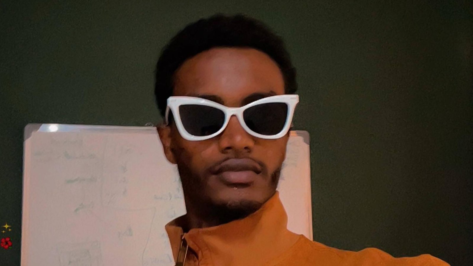 Wearing rave glasses under summer lights